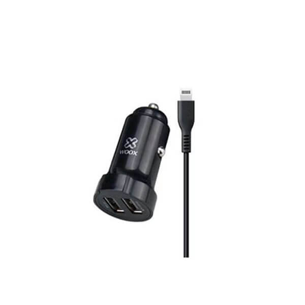 Cargador Para Coche Con Cable Lightning 2 Puertos USB