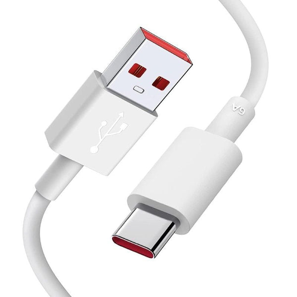 Cable USB Xiaomi 6A Type-A to Type-C, USB Macho - USB Tipo-C Macho, 1M, Blanco