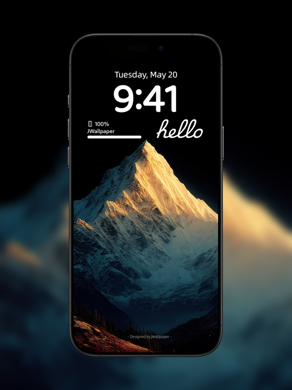 Cumbre Dorada: Fondos de Amanecer en la Montaña para iPhone, Android