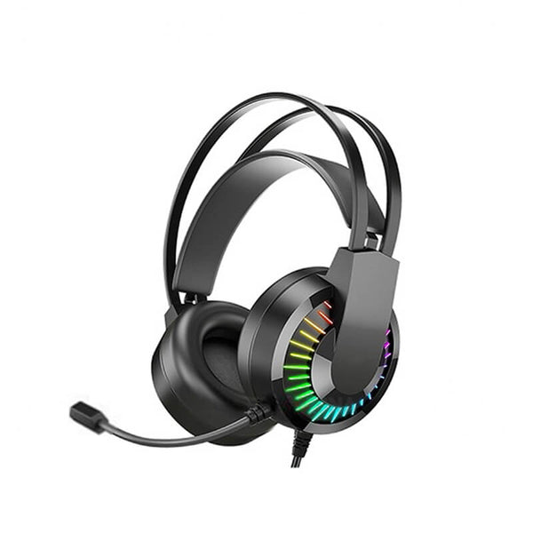 Cascos Gaming para juegos con microfono y cable audio WC8377