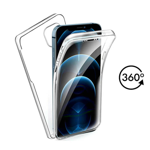 iPhone 14 Series Funda Silicona Doble Cara 360 Transparente